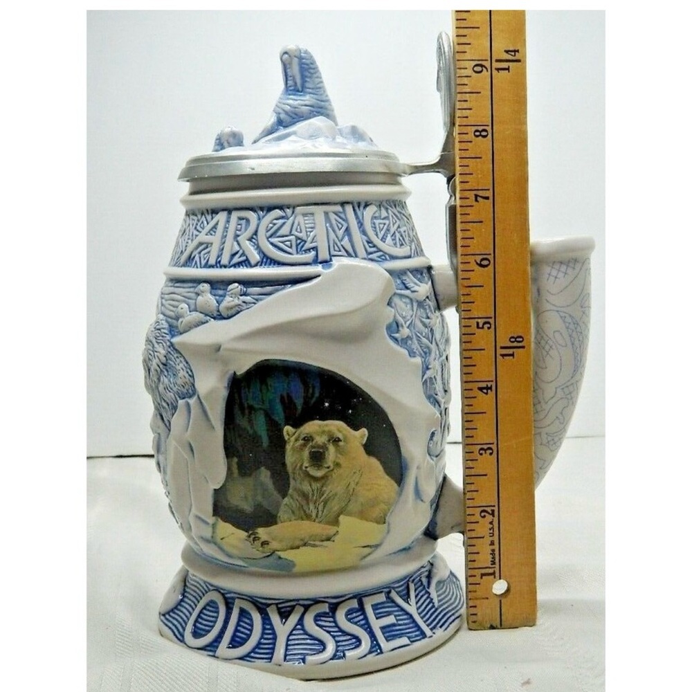 Polar Adventure Blue and White Stein